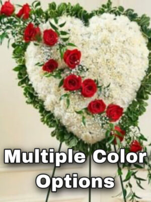 Undying Love Floral Heart - Multiple Color Options