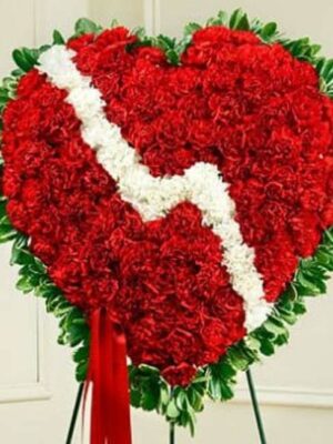 Red & White Standing Healing Heart