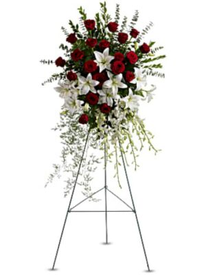 Teleflora's Lily & Rose Tribute Spray