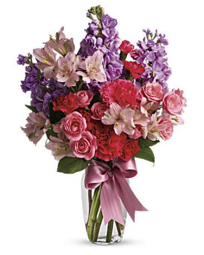 <div class="m-pdp-tabs-description">
<div id="mark-1" class="m-pdp-tabs-marketing-description">
<div class="m-pdp-tabs-description">
<div id="mark-1" class="m-pdp-tabs-marketing-description">
Your special someone is sure to fall in love with this elegant bouquet featuring soft lavender and pink flowers. A pink ribbon adds an extra touch of feminine flair to this traditional arrangement.
</div>
</div>
</div>
</div>